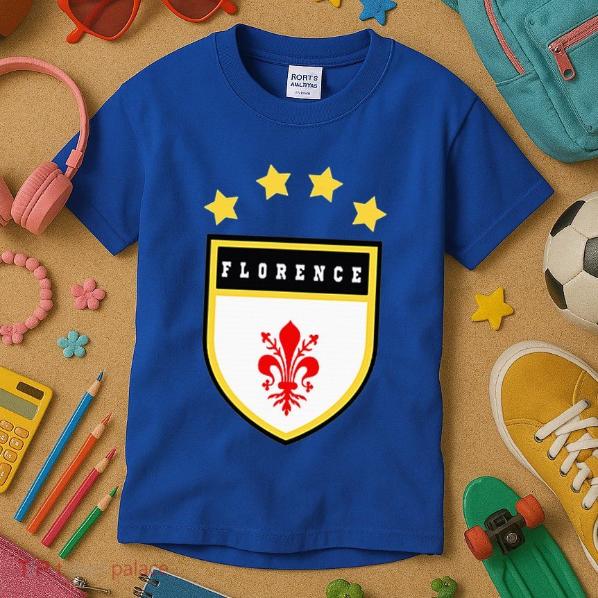 Florence Pocket Coat Of Arms National Pride Flag Kids T-Shirt