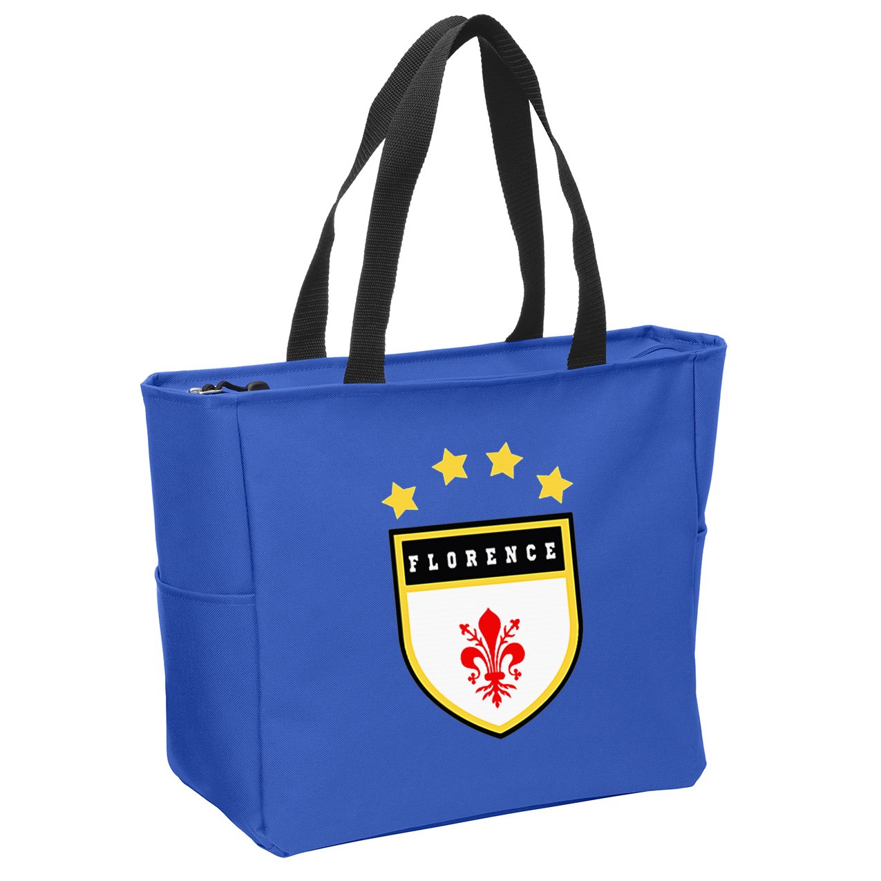 Florence Pocket Coat Of Arms National Pride Flag Zip Tote Bag