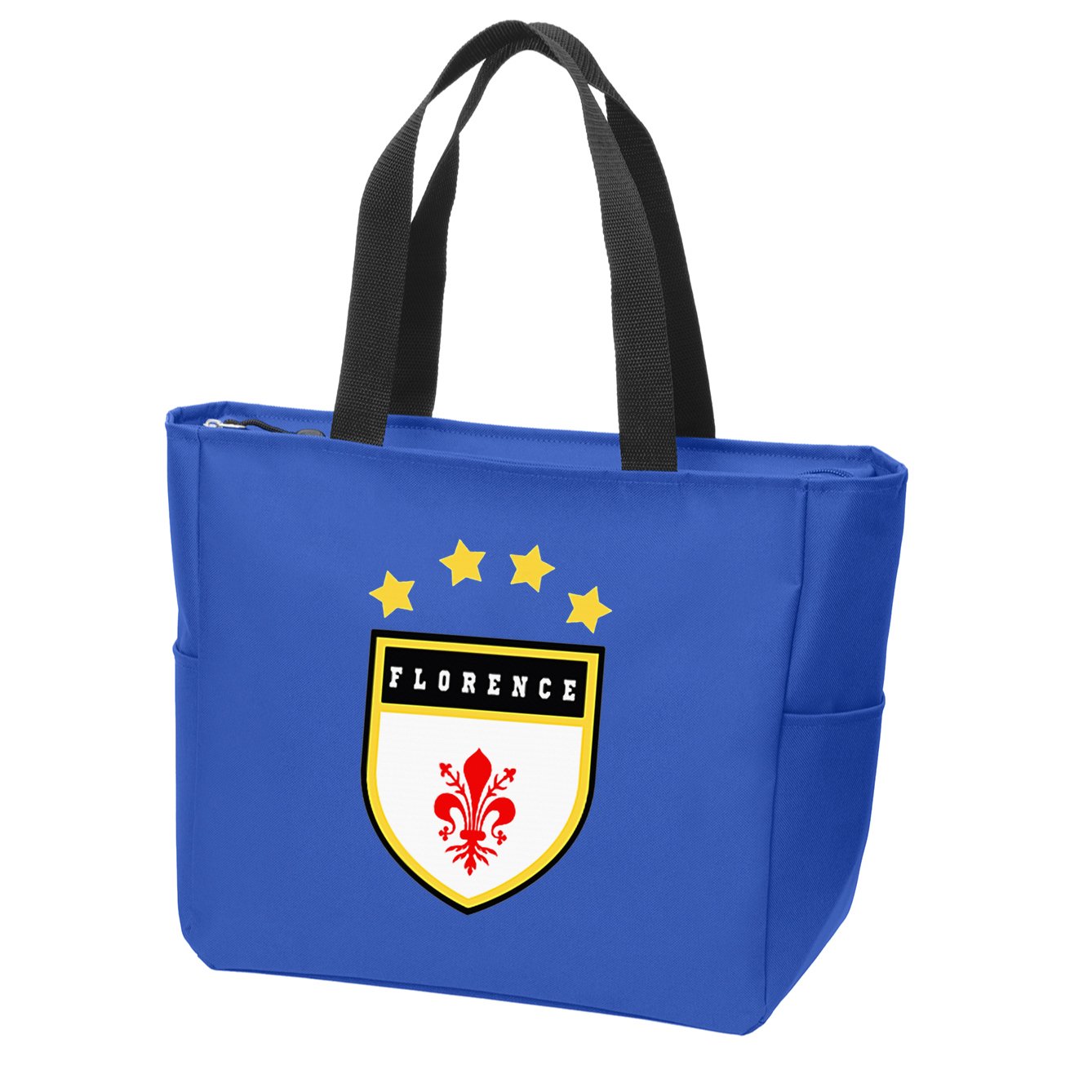Florence Pocket Coat Of Arms National Pride Flag Zip Tote Bag
