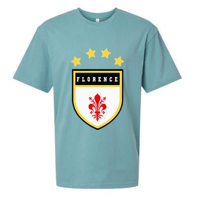 Florence Pocket Coat Of Arms National Pride Flag Sueded Cloud Jersey T-Shirt