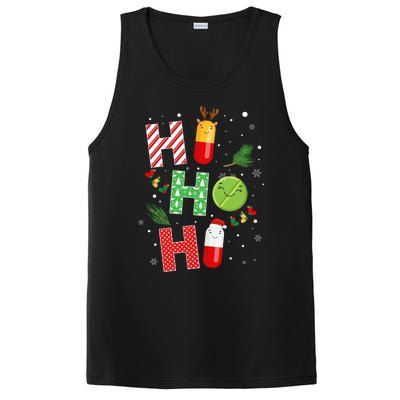 Funny Pharmacist Christmas Ho Ho Ho Pharmacy Technician Tech Gift PosiCharge Competitor Tank