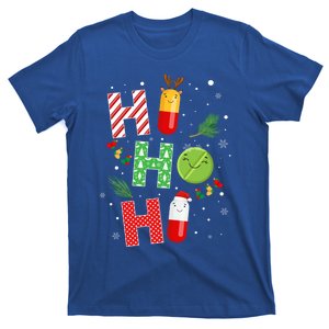 Funny Pharmacist Christmas Ho Ho Ho Pharmacy Technician Tech Gift T-Shirt