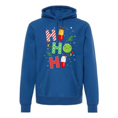 Funny Pharmacist Christmas Ho Ho Ho Pharmacy Technician Tech Gift Premium Hoodie