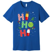 Funny Pharmacist Christmas Ho Ho Ho Pharmacy Technician Tech Gift Premium T-Shirt