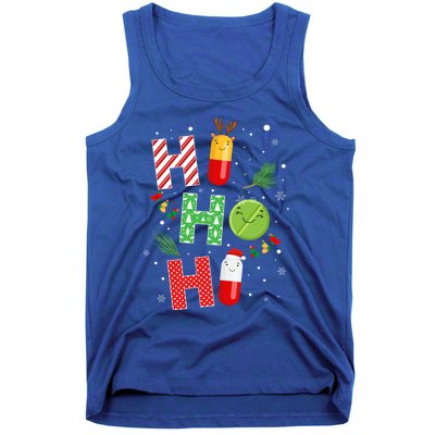 Funny Pharmacist Christmas Ho Ho Ho Pharmacy Technician Tech Gift Tank Top