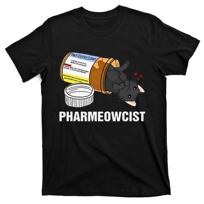 Funny Pharmacist Cat Pharmacy Cute Cat For Cat Lovers T-Shirt