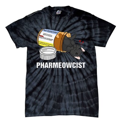 Funny Pharmacist Cat Pharmacy Cute Cat For Cat Lovers Tie-Dye T-Shirt