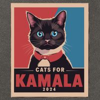 Funny Political Cats For Kamala Cotton Canvas Backpack