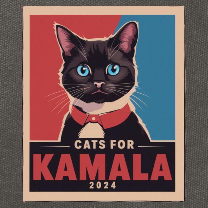 Funny Political Cats For Kamala Cotton Canvas Backpack