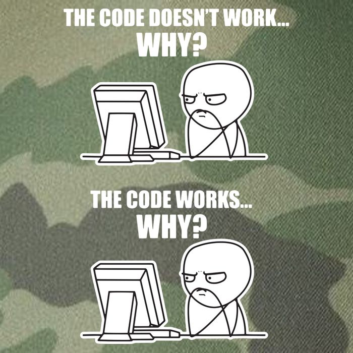Funny Programmer Code Works Why Meme Tee Legacy Tie Dye Trucker Hat