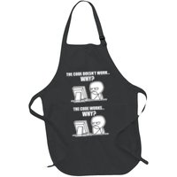 Funny Programmer Code Works Why Meme Tee Apron