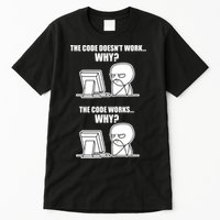 Funny Programmer Code Works Why Meme Tee Tall T-Shirt