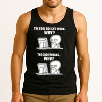 Funny Programmer Code Works Why Meme Tee Tank Top