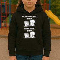 Funny Programmer Code Works Why Meme Tee Kids Hoodie