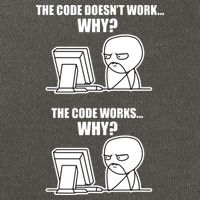 Funny Programmer Code Works Why Meme Tee Cotton Canvas Backpack