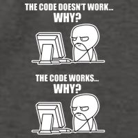 Funny Programmer Code Works Why Meme Tee Vector Backpack