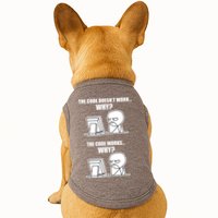 Funny Programmer Code Works Why Meme Tee Doggie Tank