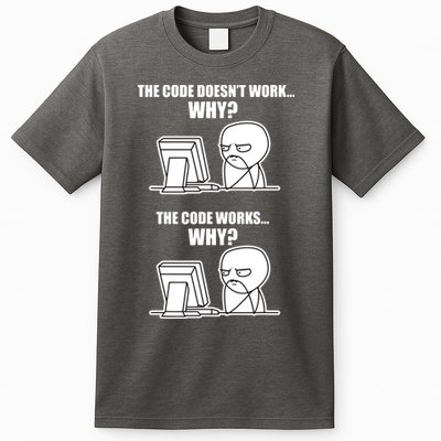 Funny Programmer Code Works Why Meme Tee T-Shirt