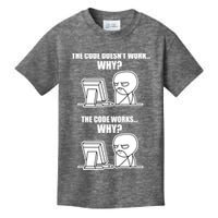 Funny Programmer Code Works Why Meme Tee Kids T-Shirt