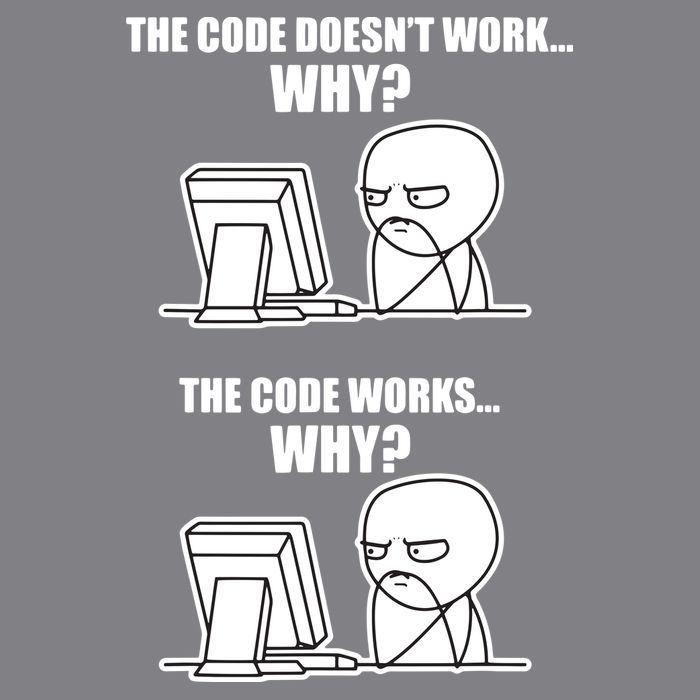 Funny Programmer Code Works Why Meme Tee Kids T-Shirt
