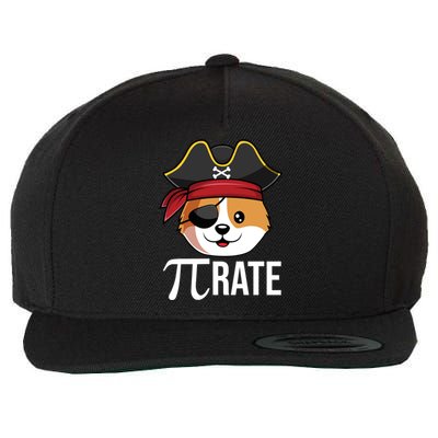 Funny Pigiftrate Corgi Dog Happy Pi Day 3 14 Math Pun Funny Gift Wool Snapback Cap