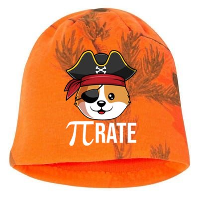 Funny Pigiftrate Corgi Dog Happy Pi Day 3 14 Math Pun Funny Gift Kati - Camo Knit Beanie