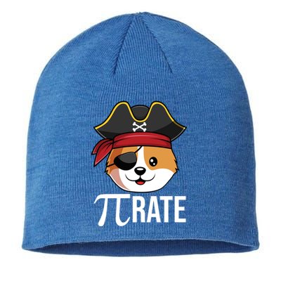 Funny Pigiftrate Corgi Dog Happy Pi Day 3 14 Math Pun Funny Gift Sustainable Beanie