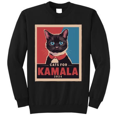 Funny Political Cats For Kamala Sweatshirt