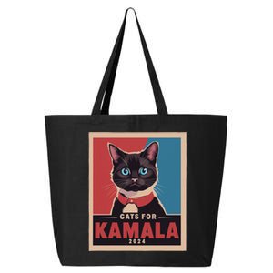 Funny Political Cats For Kamala 25L Jumbo Tote