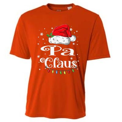 Funny Pa Claus Christmas Family Matching Pajama Xmas Light Cooling Performance Crew T-Shirt