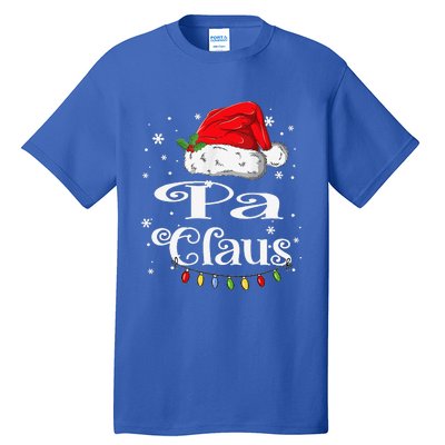 Funny Pa Claus Christmas Family Matching Pajama Xmas Light Tall T-Shirt