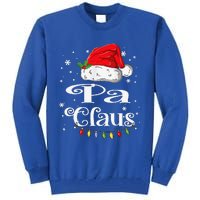 Funny Pa Claus Christmas Family Matching Pajama Xmas Light Tall Sweatshirt