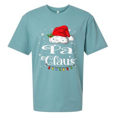 Funny Pa Claus Christmas Family Matching Pajama Xmas Light Sueded Cloud Jersey T-Shirt