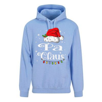 Funny Pa Claus Christmas Family Matching Pajama Xmas Light Unisex Surf Hoodie