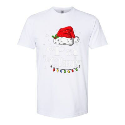 Funny Pa Claus Christmas Family Matching Pajama Xmas Light Softstyle CVC T-Shirt