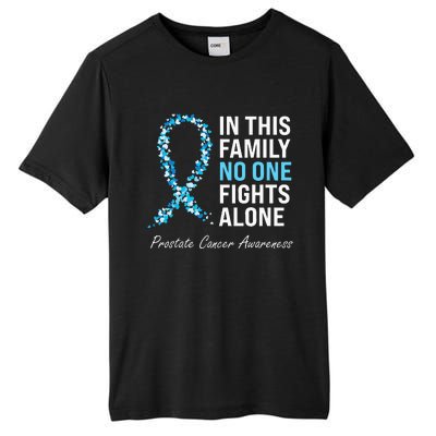 Family Prostate Cancer Awareness Light Blue Ribbon Survivor Tall Fusion ChromaSoft Performance T-Shirt