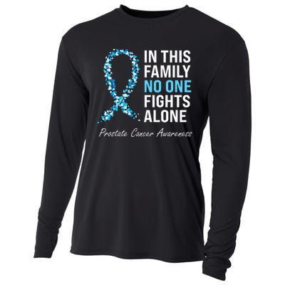 Family Prostate Cancer Awareness Light Blue Ribbon Survivor Cooling Performance Long Sleeve Crew