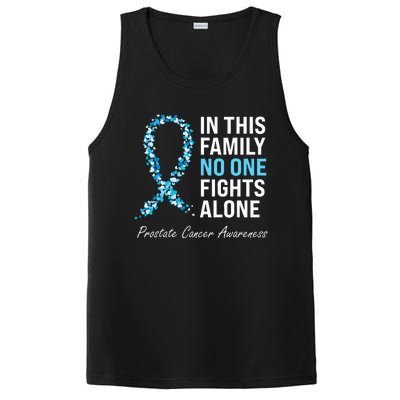 Family Prostate Cancer Awareness Light Blue Ribbon Survivor PosiCharge Competitor Tank