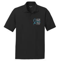 Family Prostate Cancer Awareness Light Blue Ribbon Survivor PosiCharge RacerMesh Polo