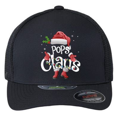 Funny Pops Claus Christmas Pajamas Santa Hat Costume Flexfit Unipanel Trucker Cap