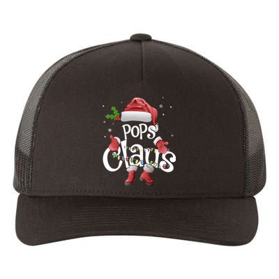 Funny Pops Claus Christmas Pajamas Santa Hat Costume Yupoong Adult 5-Panel Trucker Hat