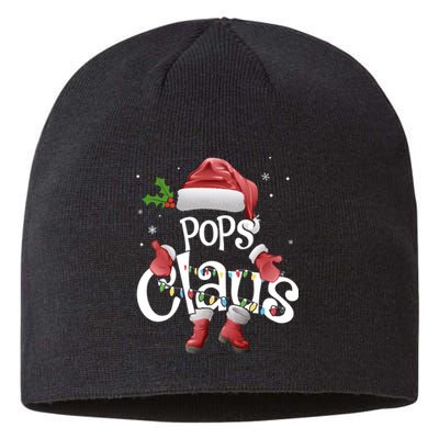 Funny Pops Claus Christmas Pajamas Santa Hat Costume Sustainable Beanie