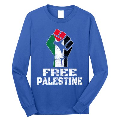 Free Palestine Cool Gift Palestinian Flag Gift Long Sleeve Shirt