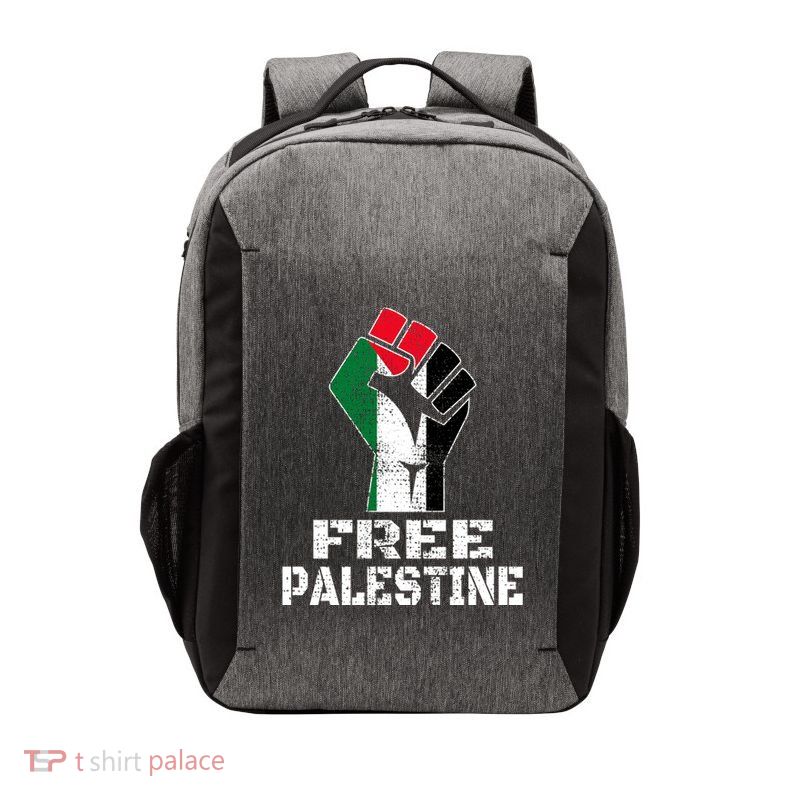 Free Palestine Cool Gift Palestinian Flag Gift Vector Backpack