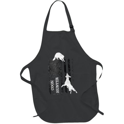 Funny Patriotic Coon Hunting Dogs American Flag Gift Apron