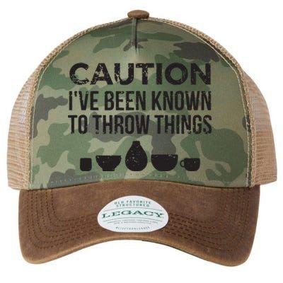 Funny Pottery Ceramics I've Been Known To Throw Things Legacy Tie Dye Trucker Hat