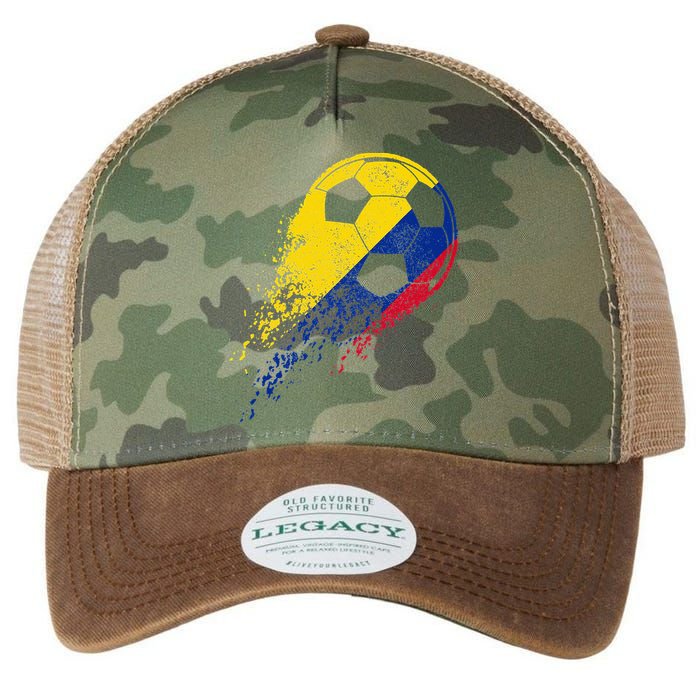 Flag Pride Colombia Soccer Colombian Player Legacy Tie Dye Trucker Hat