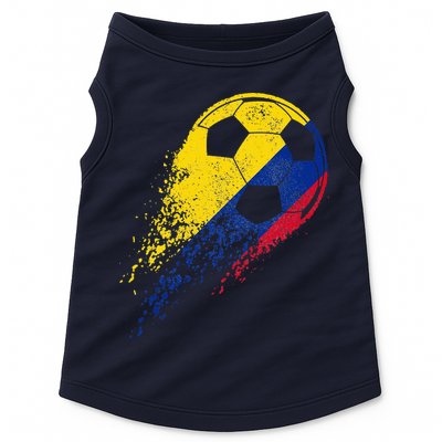 Flag Pride Colombia Soccer Colombian Player Doggie Tank