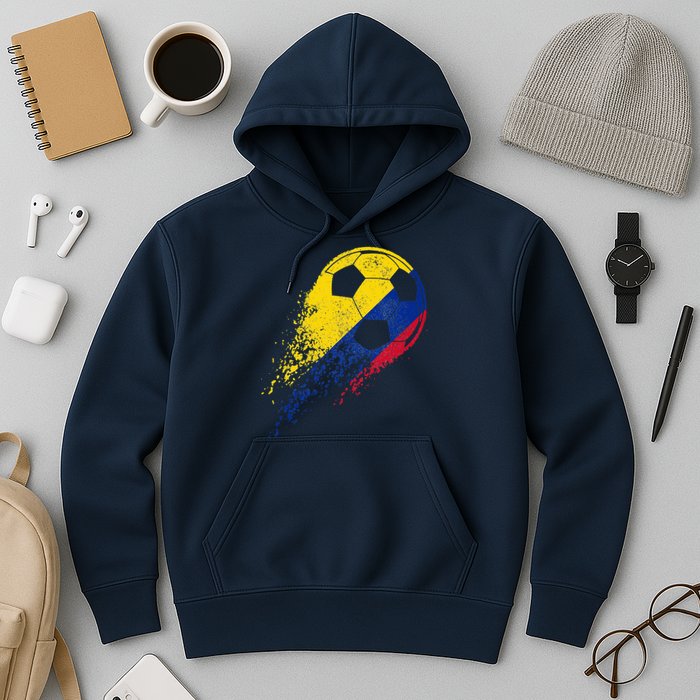 Flag Pride Colombia Soccer Colombian Player Hoodie