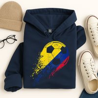 Flag Pride Colombia Soccer Colombian Player Hoodie